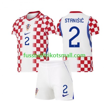 Fußballtrikots Kroatien Josip Stanisic 2 World Cup Kinder 2026 Kurzarm Heimtrikotsatz kaufen